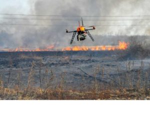 Surveillance des départ de feu à l'aide d'un drone