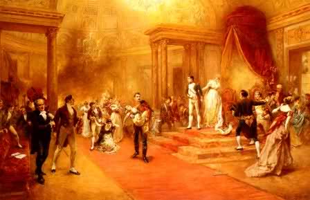 Brasier pendant un bal dans l'ambassade en 1810